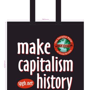 Socialist Party custom printed cotton bags - make capitalism history